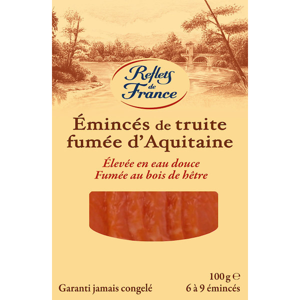 Emincés de truite fumée d'Aquitaine
