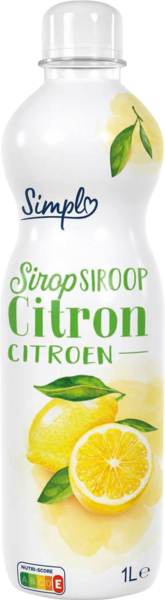 SIMPL Sirop de citron code EAN 3560071094034 