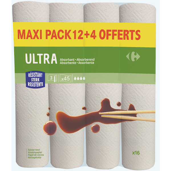 Essuie-tout blanc Ultra Absorbant