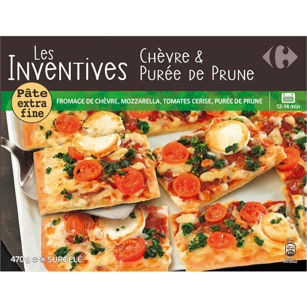 carrefour Pizza "Les inventives" surgelée code EAN 3560071099176 