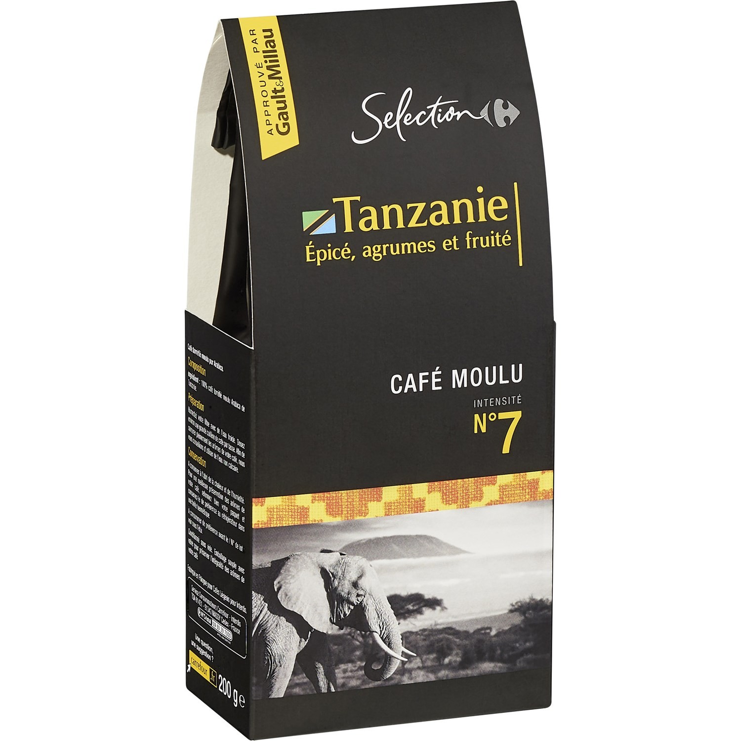 Café moulu Tanzanie n°7 CARREFOUR SELECTION