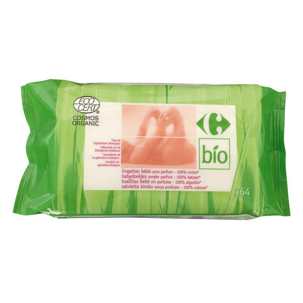 Lingettes bébé Bio sans parfum