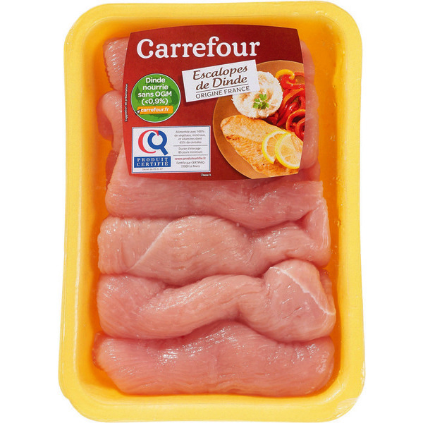 Escalopes de dinde certifiée 3560071113902 carrefour