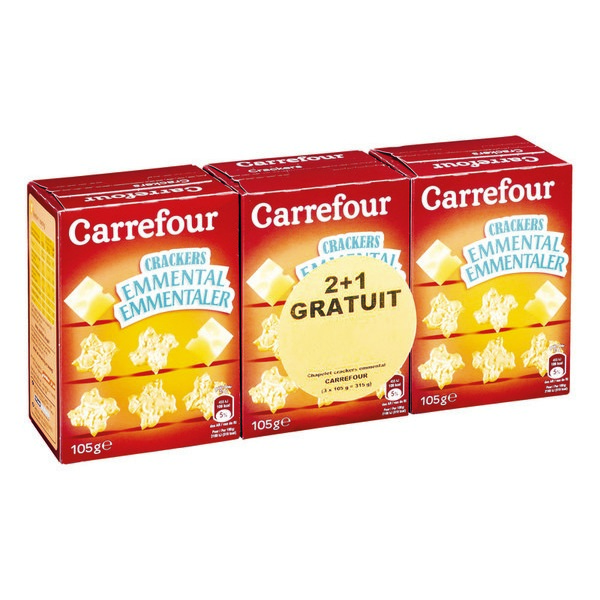 CRACKERS EMMENTAL CARREFOUR