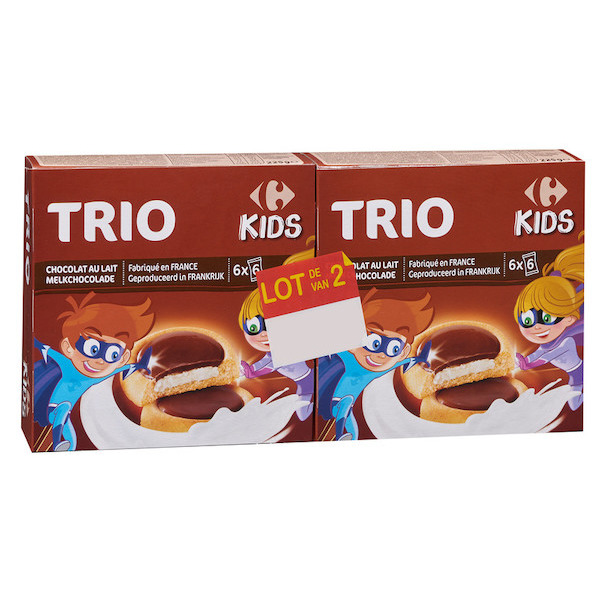Biscuits Trio chocolat