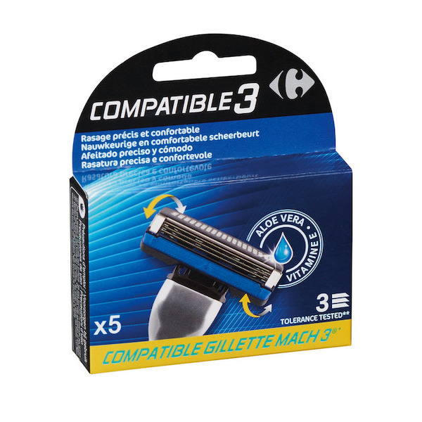 5 Recharges Compatible 3  3560071166205 CARREFOUR