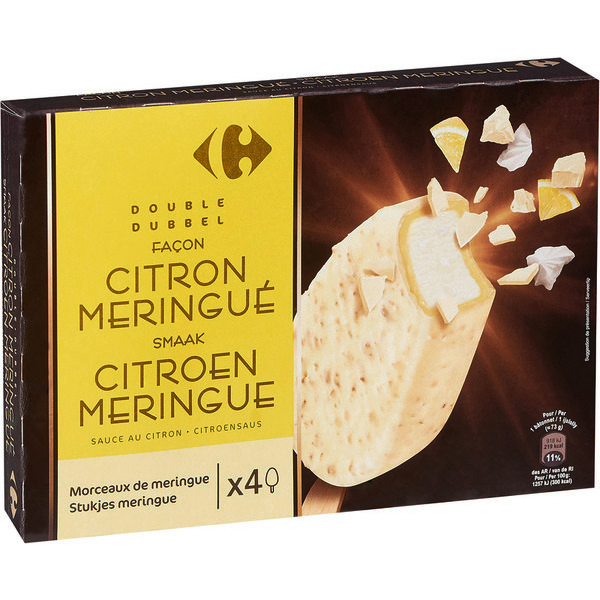 Bâtonnets glacés façon citron meringué