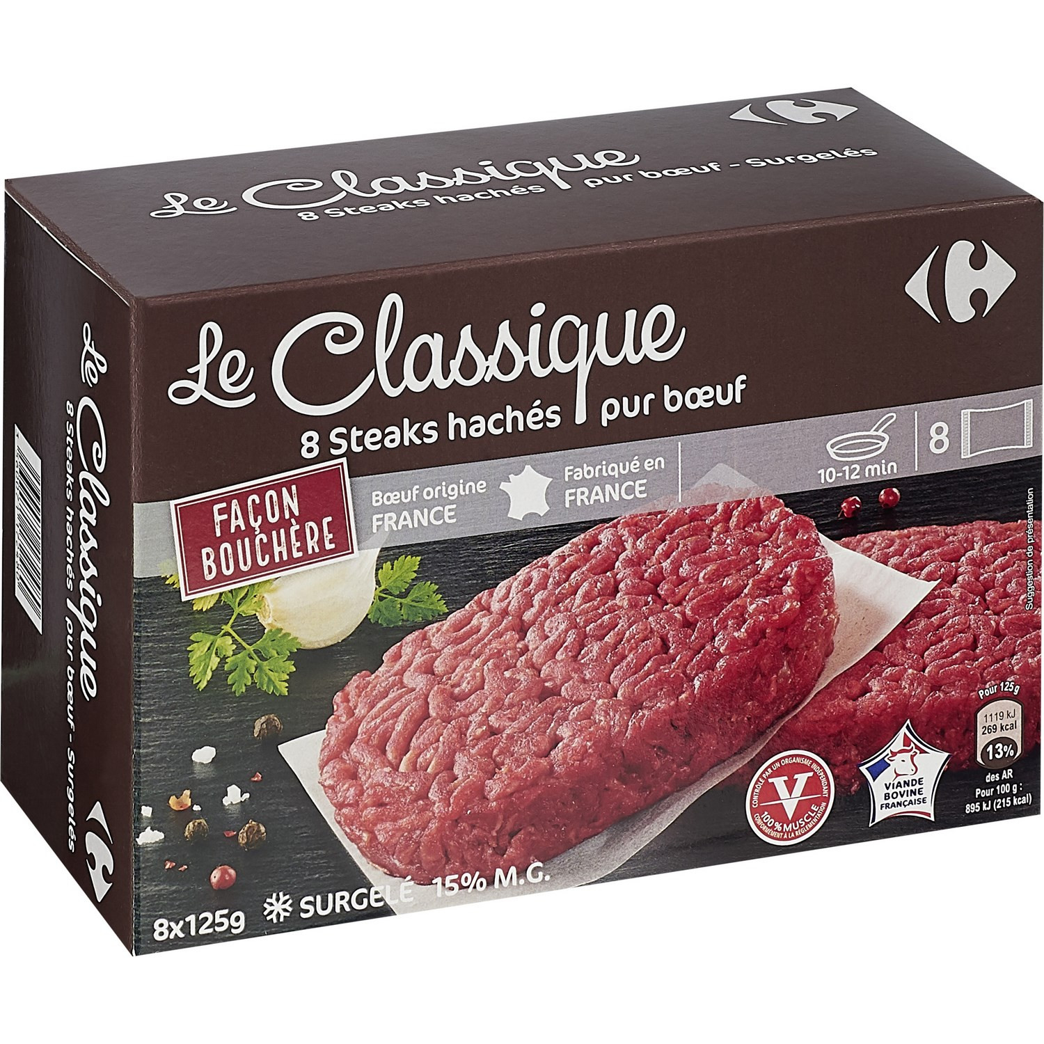 Steak haché façon bouchère Le Classique CARREFOUR