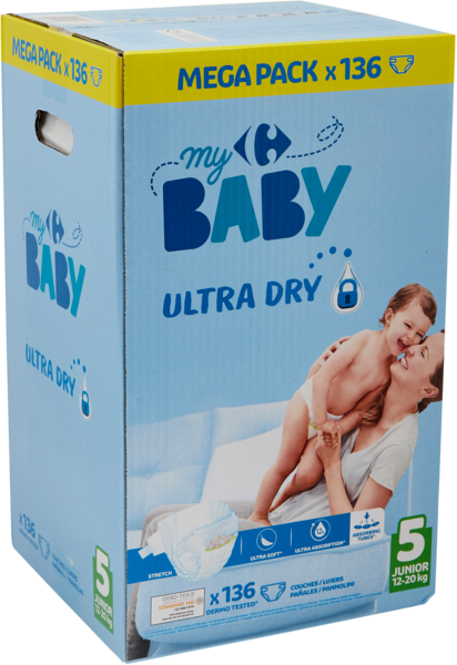 MY CARREFOUR BABY Couche  "Méga Pack" code EAN 3560071172787 