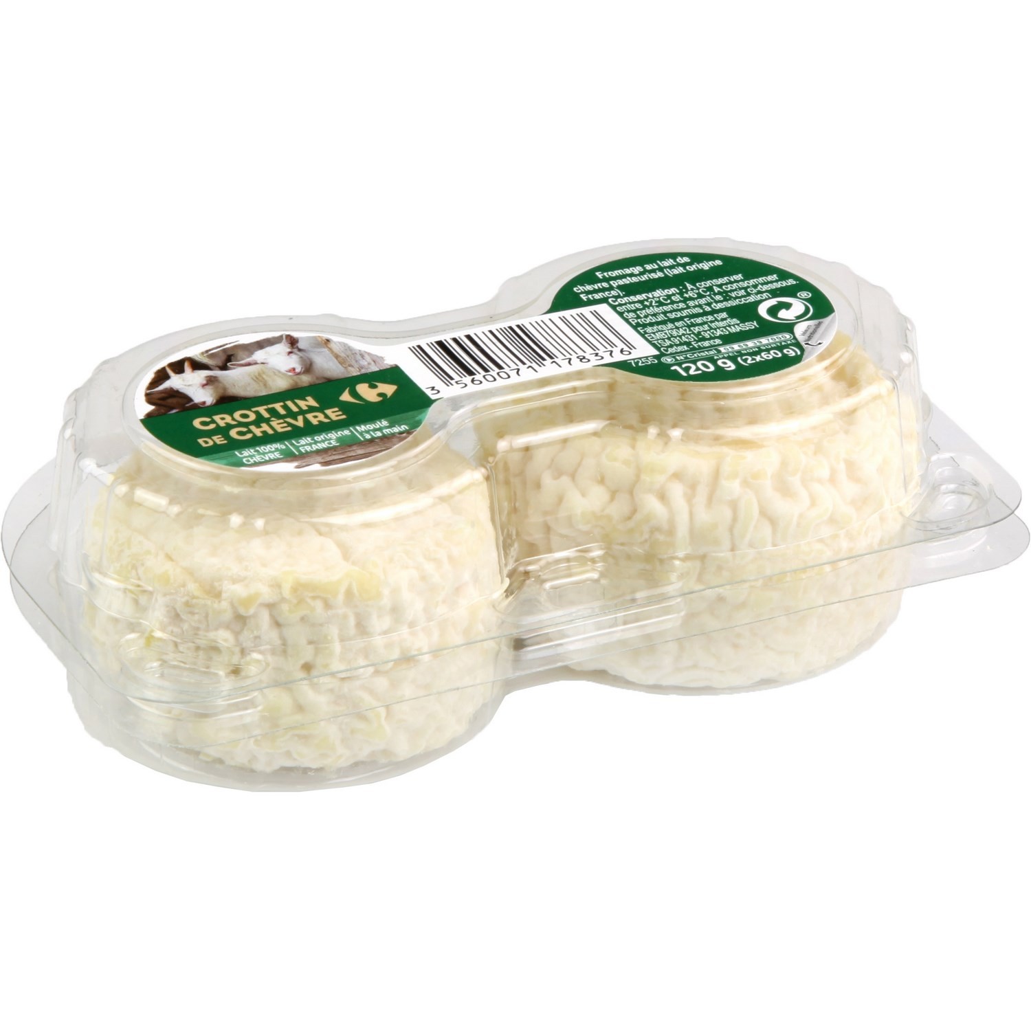 Fromage crottin de chèvre CARREFOUR