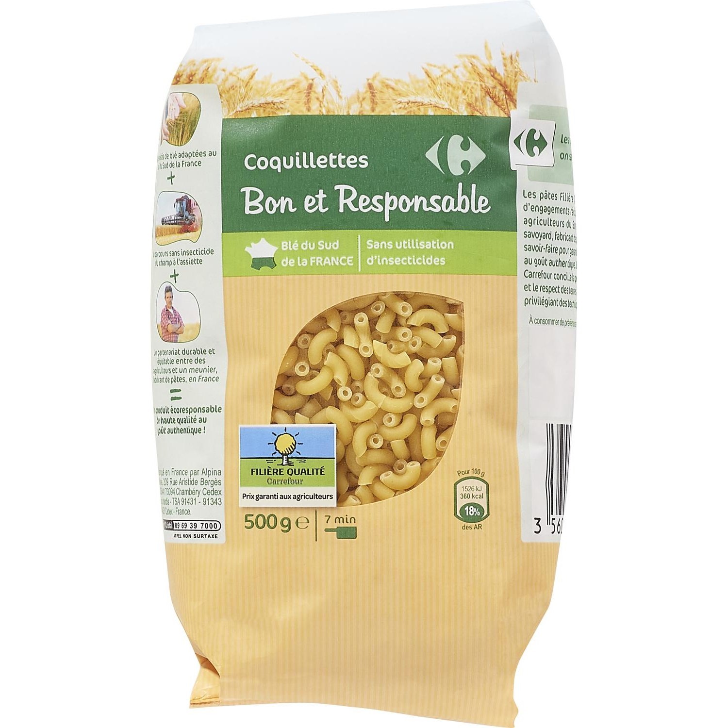 Pâtes coquillettes FILIERE QUALITE CARREFOUR