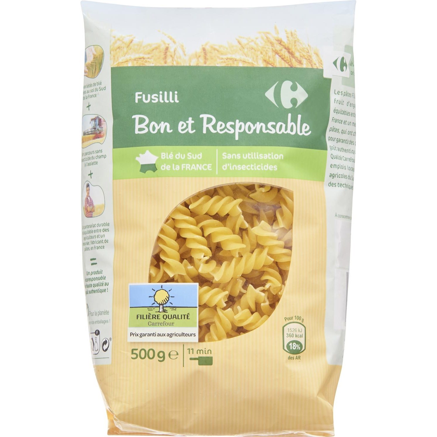 Pâtes Fusilli FILIERE QUALITE CARREFOUR