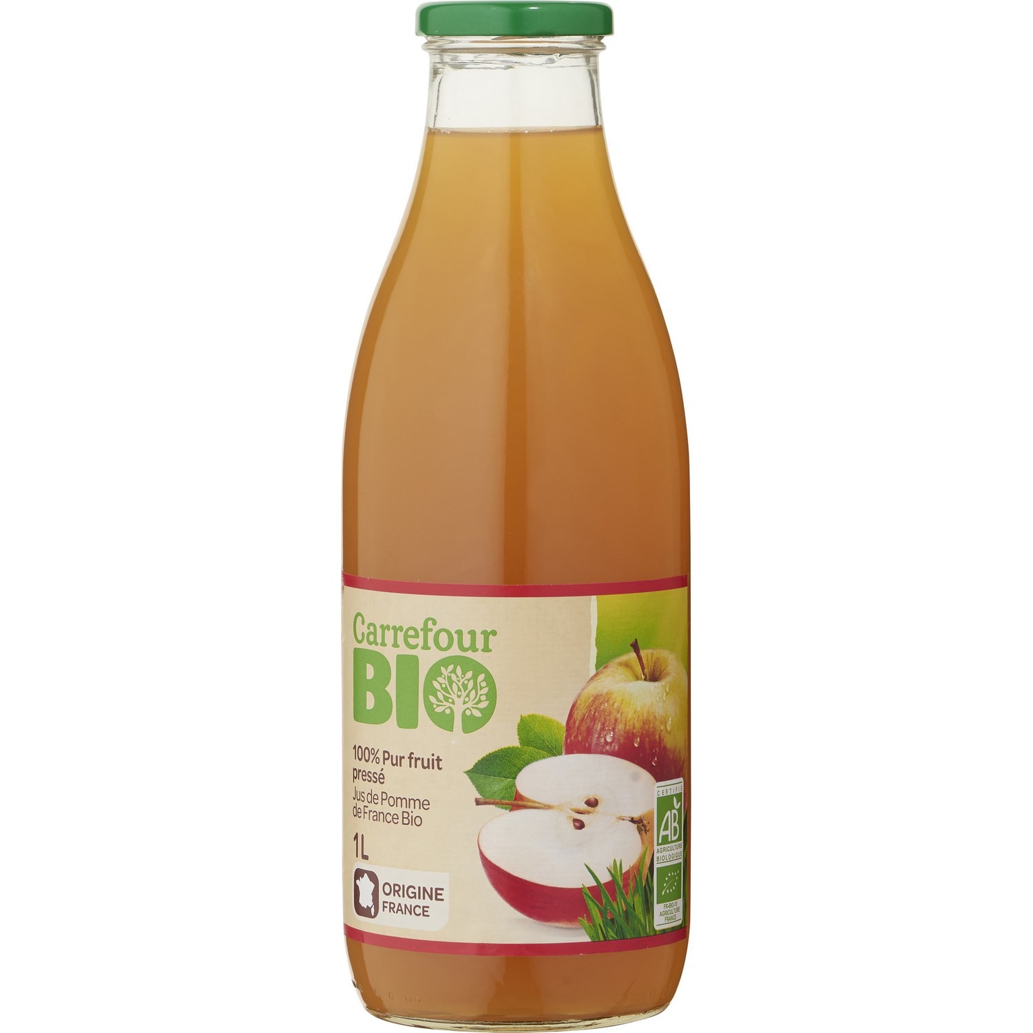 Jus de pomme pressé bio CARREFOUR