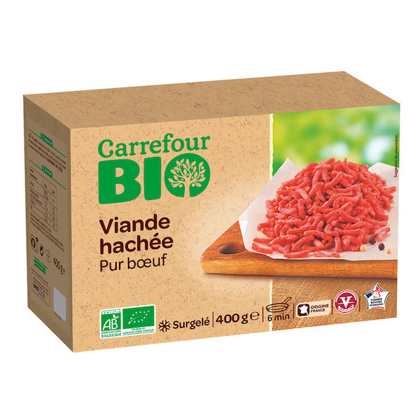 Viande hachée pur bœuf surgelée