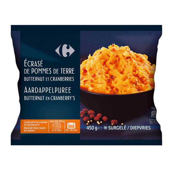 Écrasé de pommes de terre surgelé