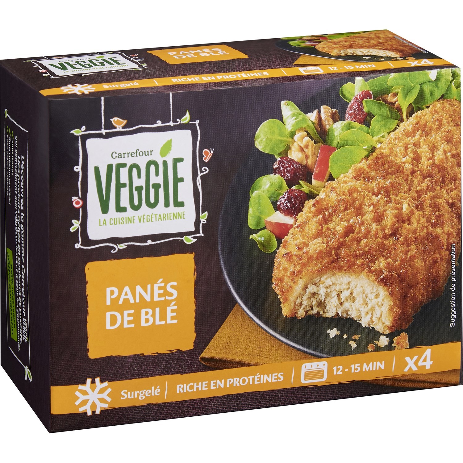 Panés de blé  CARREFOUR VEGGIE