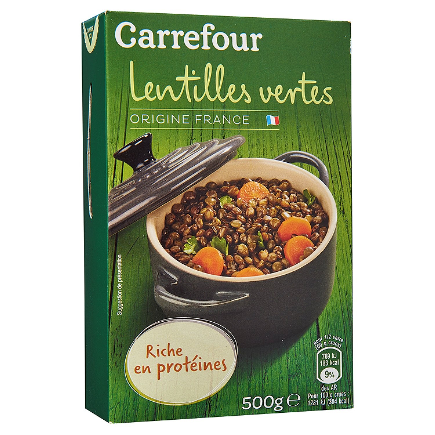 Lentilles vertes  CARREFOUR