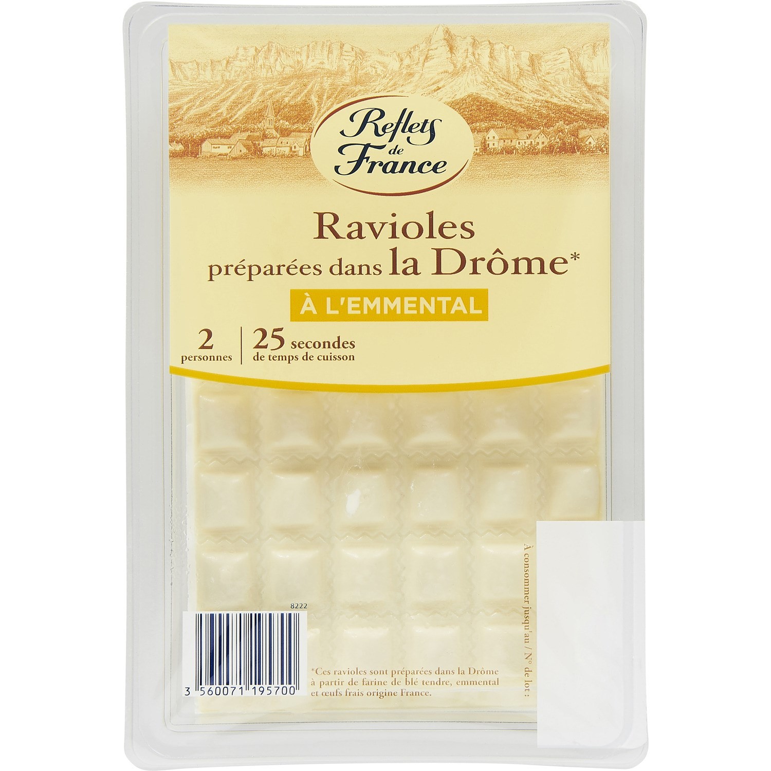 Pâtes fraîches ravioles REFLETS DE FRANCE