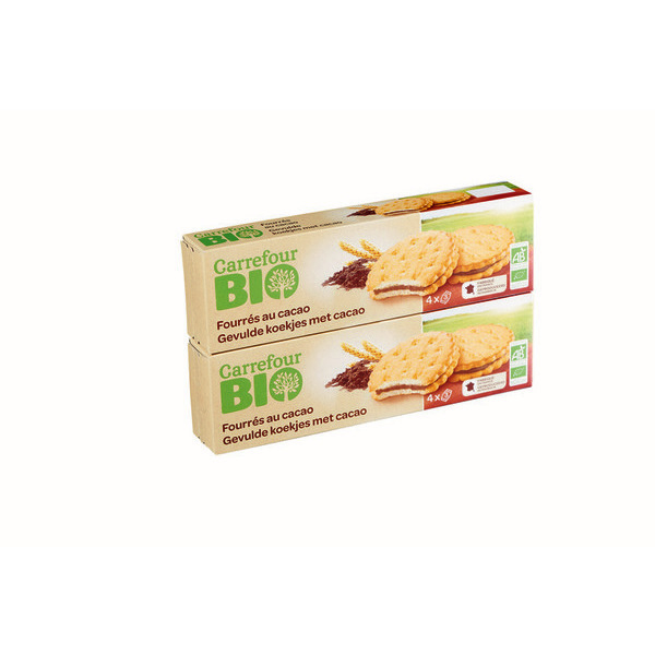 carrefour-bio Fourrés au cacao 3560071202002 (3560071202002)