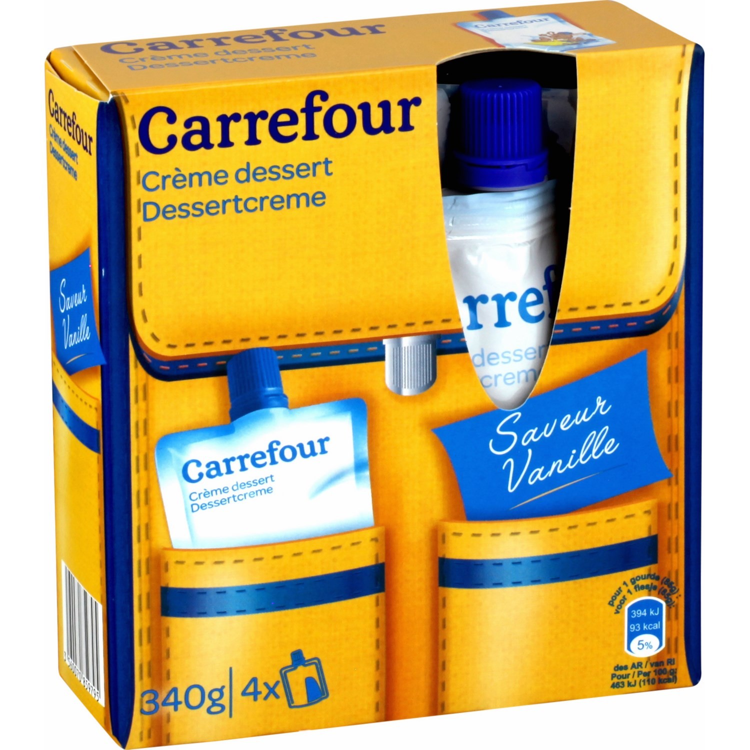 Desserts lacté vanille CARREFOUR