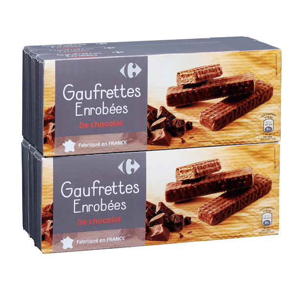 crf-cdm GAUFRETTES ENROBÉES DE CHOCOLAT code EAN 3560071217778 