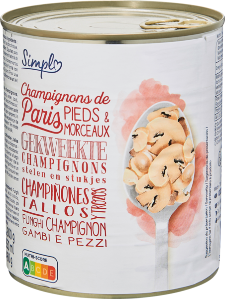 Champignons de Paris pieds & morceaux