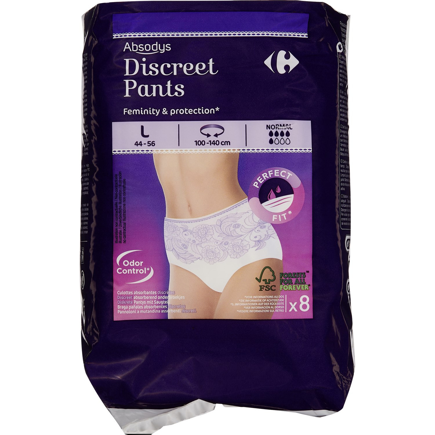 Culottes Discreet Pants taille L : 44-56 CARREFOUR