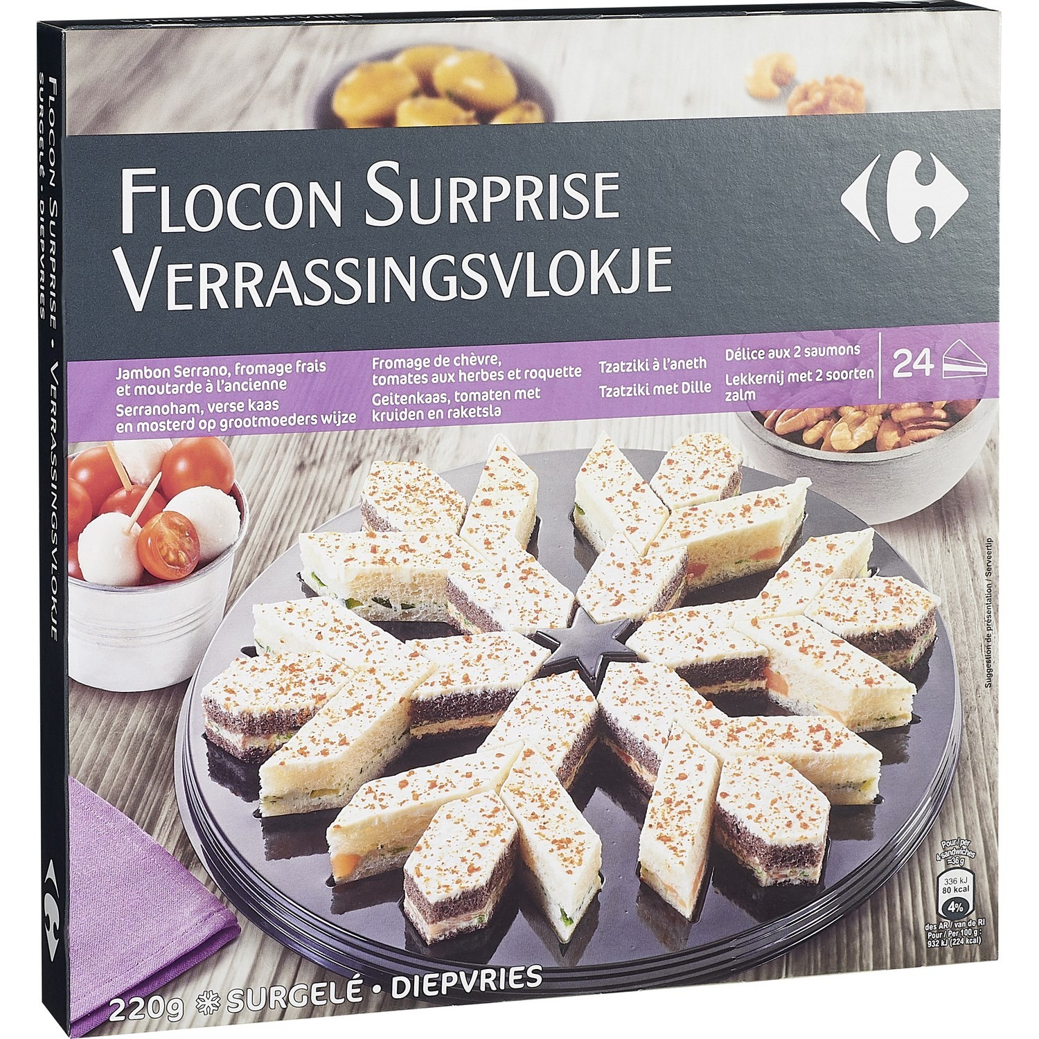 Sandwichs apéritifs Flocons Surprise assortimen...