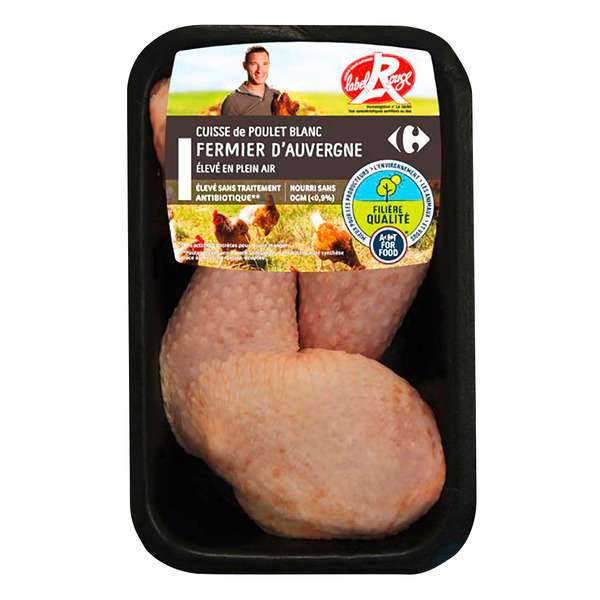 Cuisses de poulet fermier d'Auvergne Label Rouge