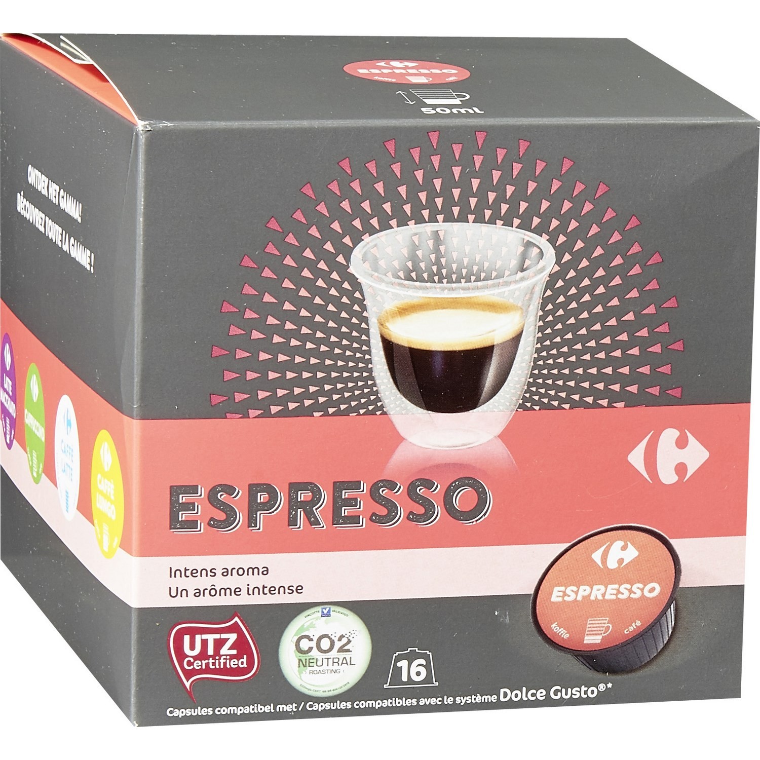 Café capsules Espresso CARREFOUR