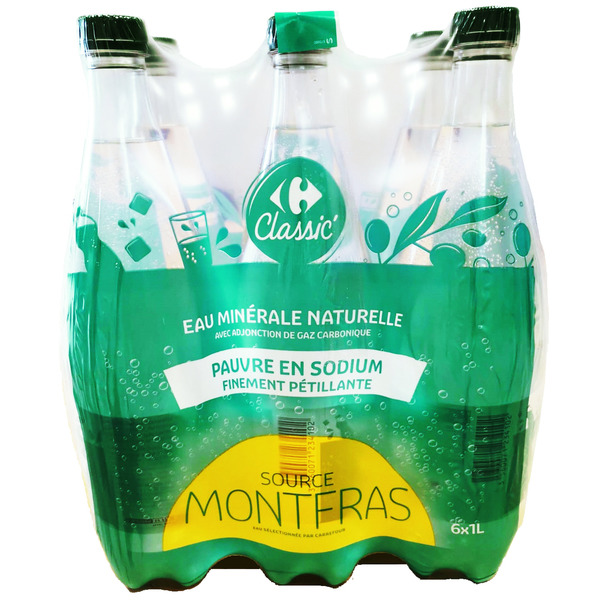 CARREFOUR Eau minérale gazeuse code EAN 3560071234102 