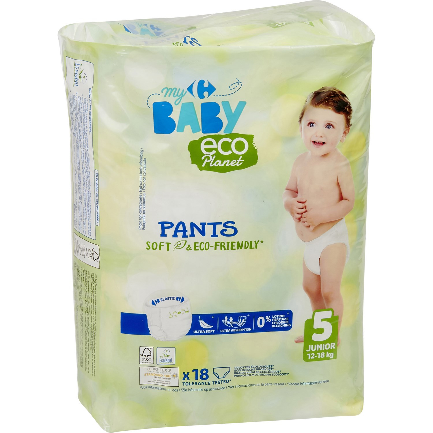 Couches-culotte taille 5 : 12-18 kg CARREFOUR BABY