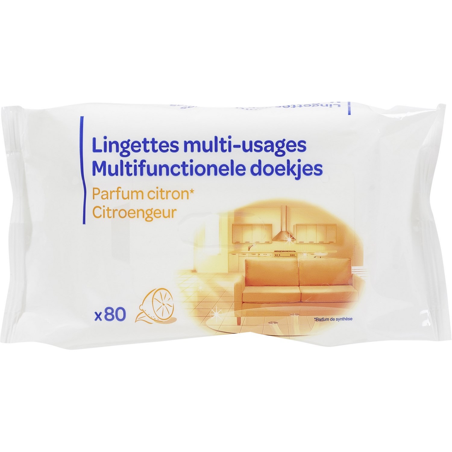 PP BLANC Lingettes multi-usages  code EAN 3560071236816 
