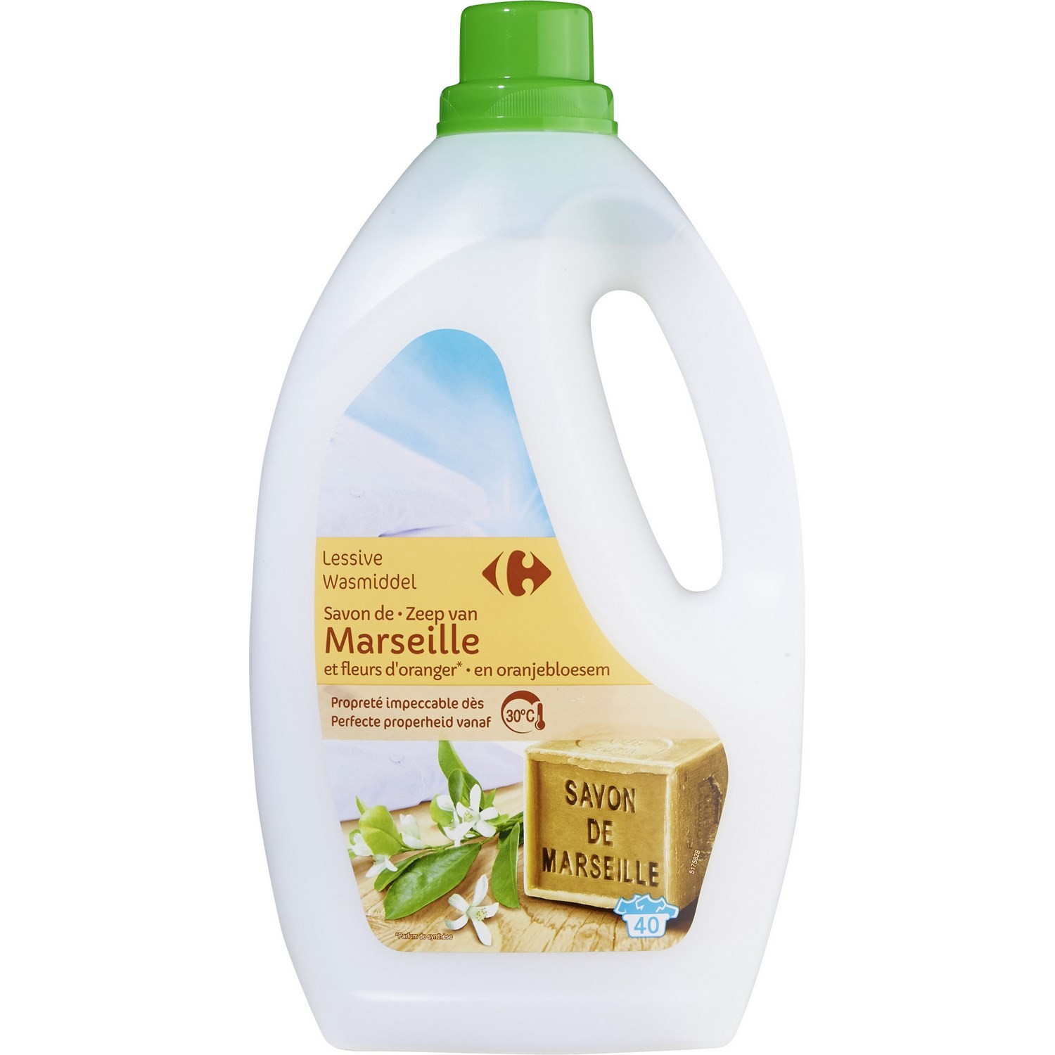 Lessive liquide parfum Savon de Marseille & Fle...