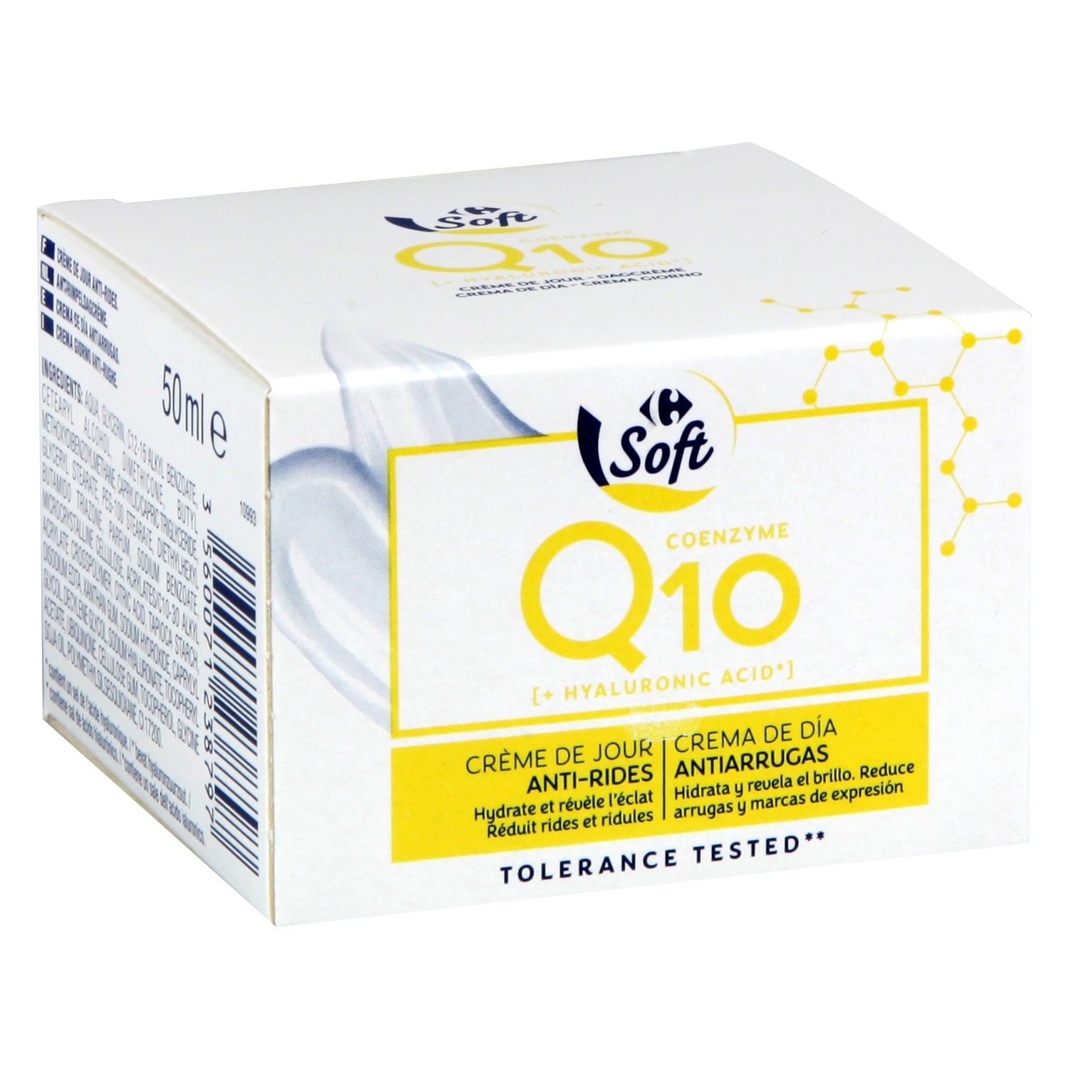 Crème de jour anti-rides Q10 Soft CARREFOUR