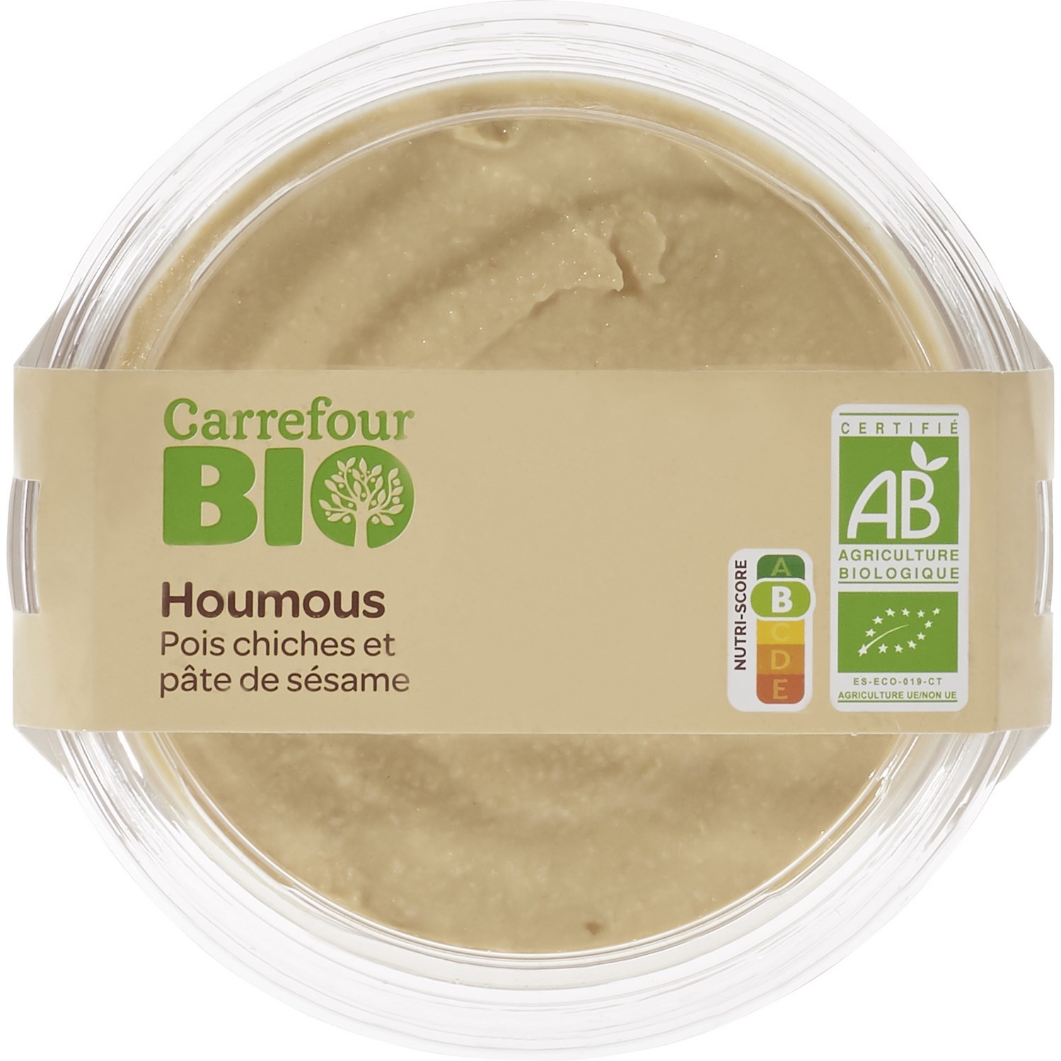 Houmous bio CARREFOUR BIO 3560071239626 CARREFOUR BIO