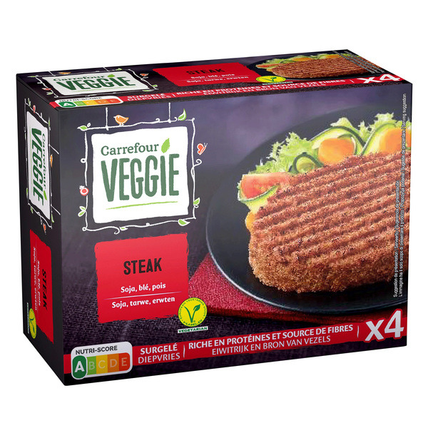 Steak végétal surgelé