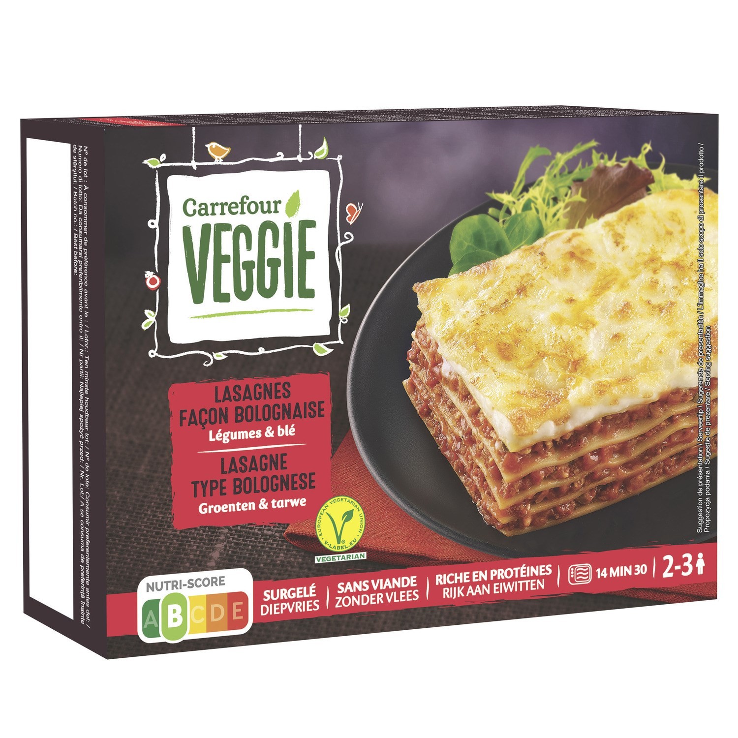 Plat cuisiné lasagne façon bolognaise CARREFOUR...
