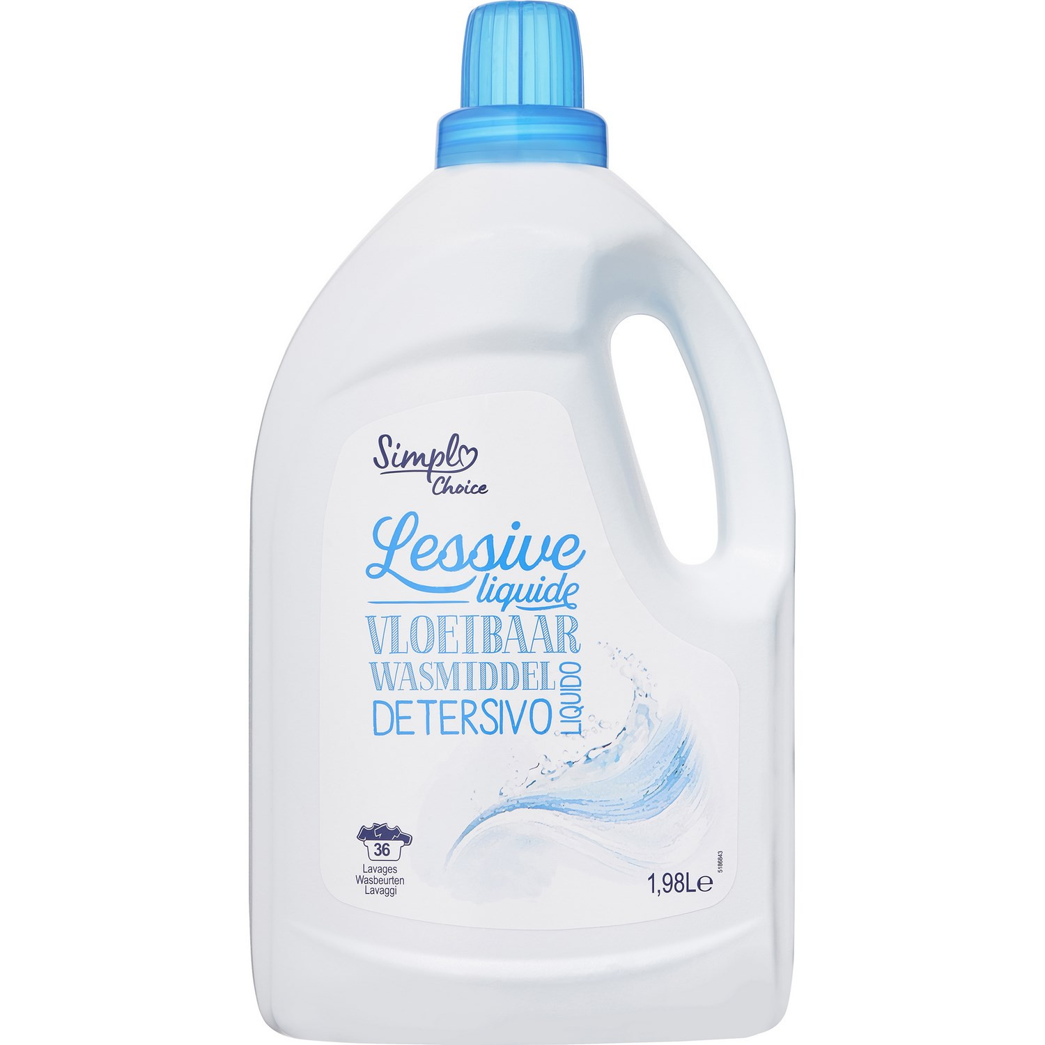 PP BLANC Lessive liquide  SIMPL code EAN 3560071241896 