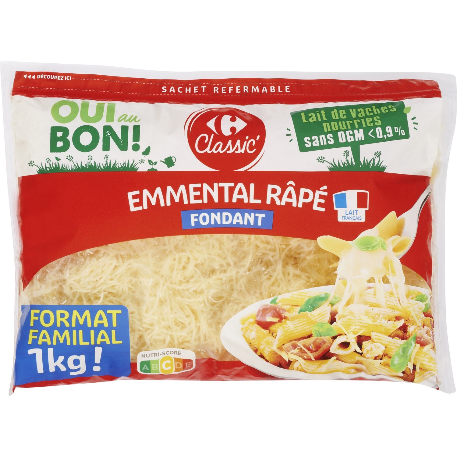 Emmental râpé fondant CARREFOUR CLASSIC'