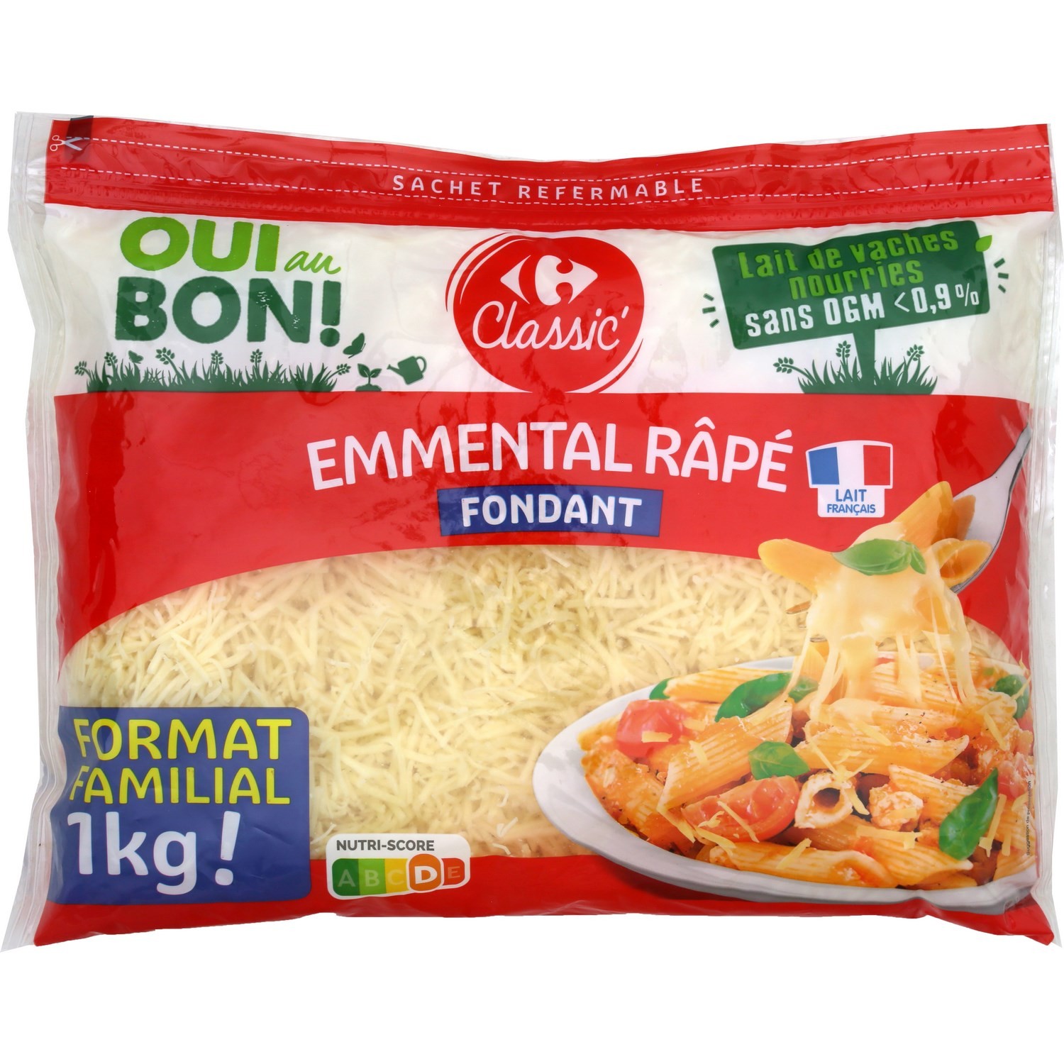 Emmental français râpé fondant CARREFOUR CLASSIC'
