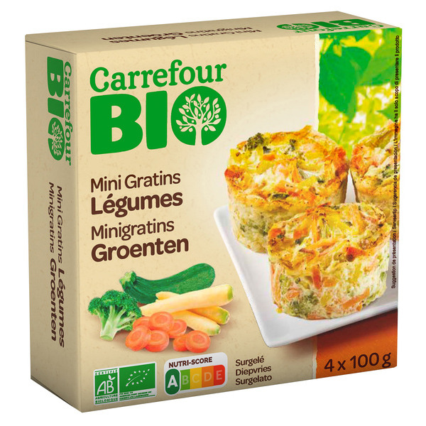 Mini gratins surgelés