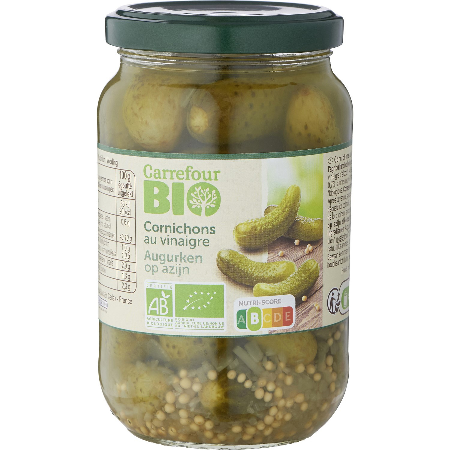 Cornichons bio au vinaigre CARREFOUR BIO