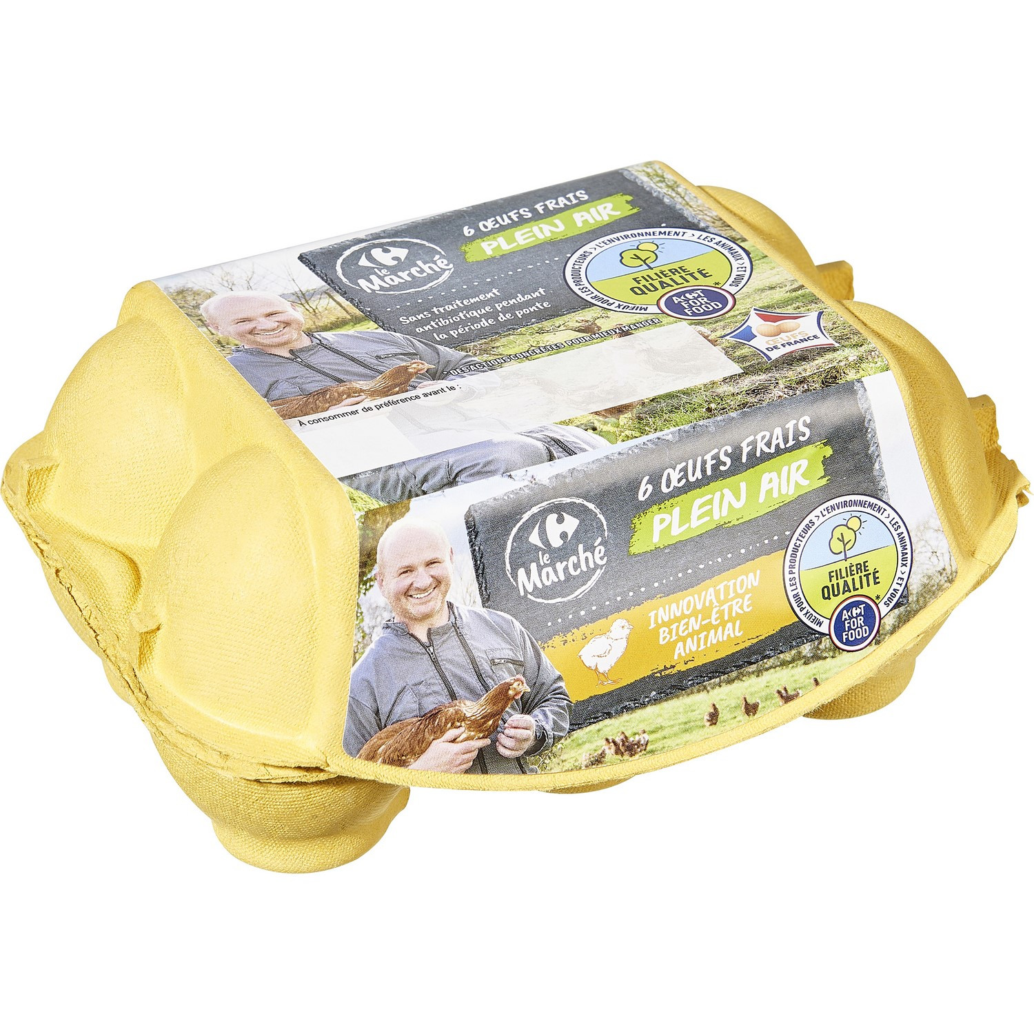 CRF LE MARCHE FQC Oeufs frais plein air CARREFOUR LE MARCHE code EAN 3560071259204 