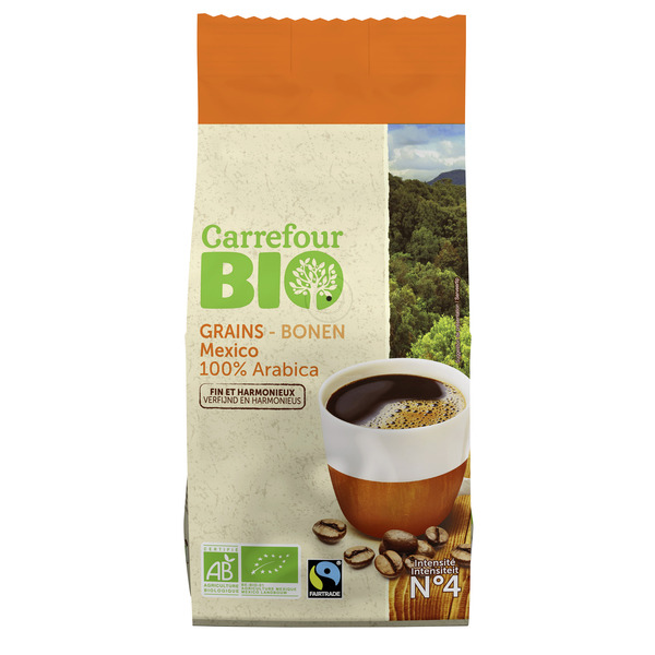 CARREFOUR BIO Café grains Mexique code EAN 3560071260248 