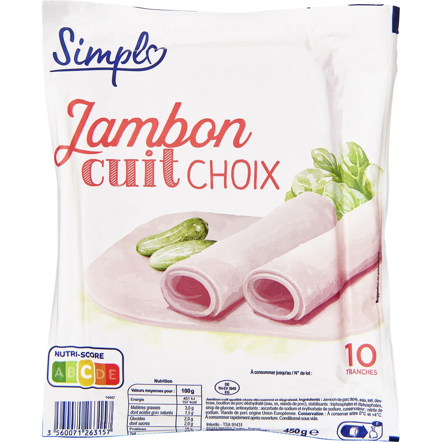 Jambon cuit choix 