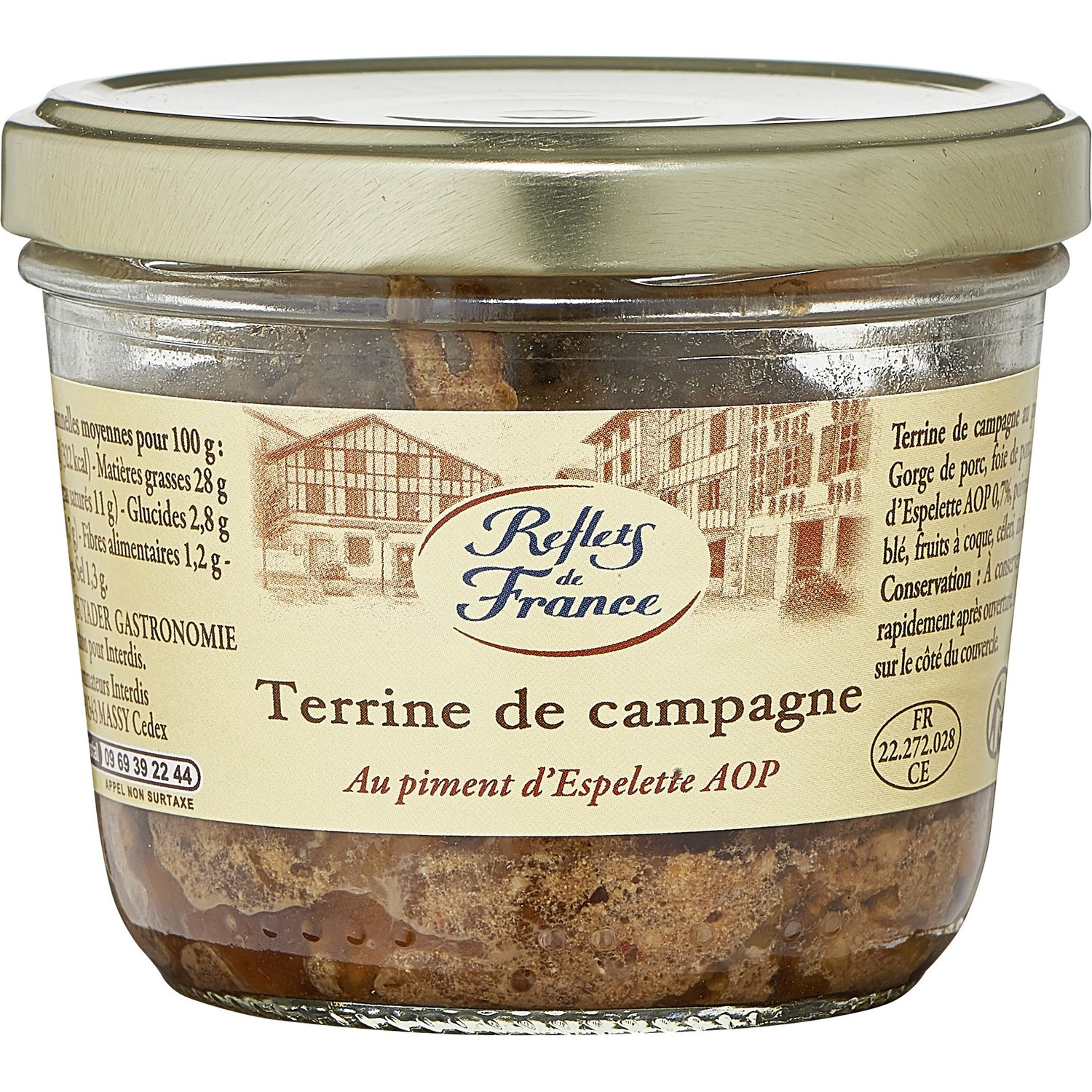Terrine de campagne au piment d'Espelette REFLE...