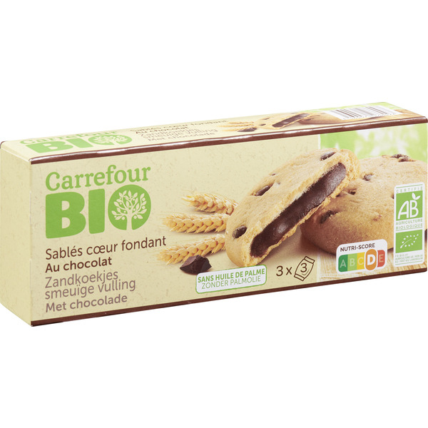 Sablés coeur fondant chocolat