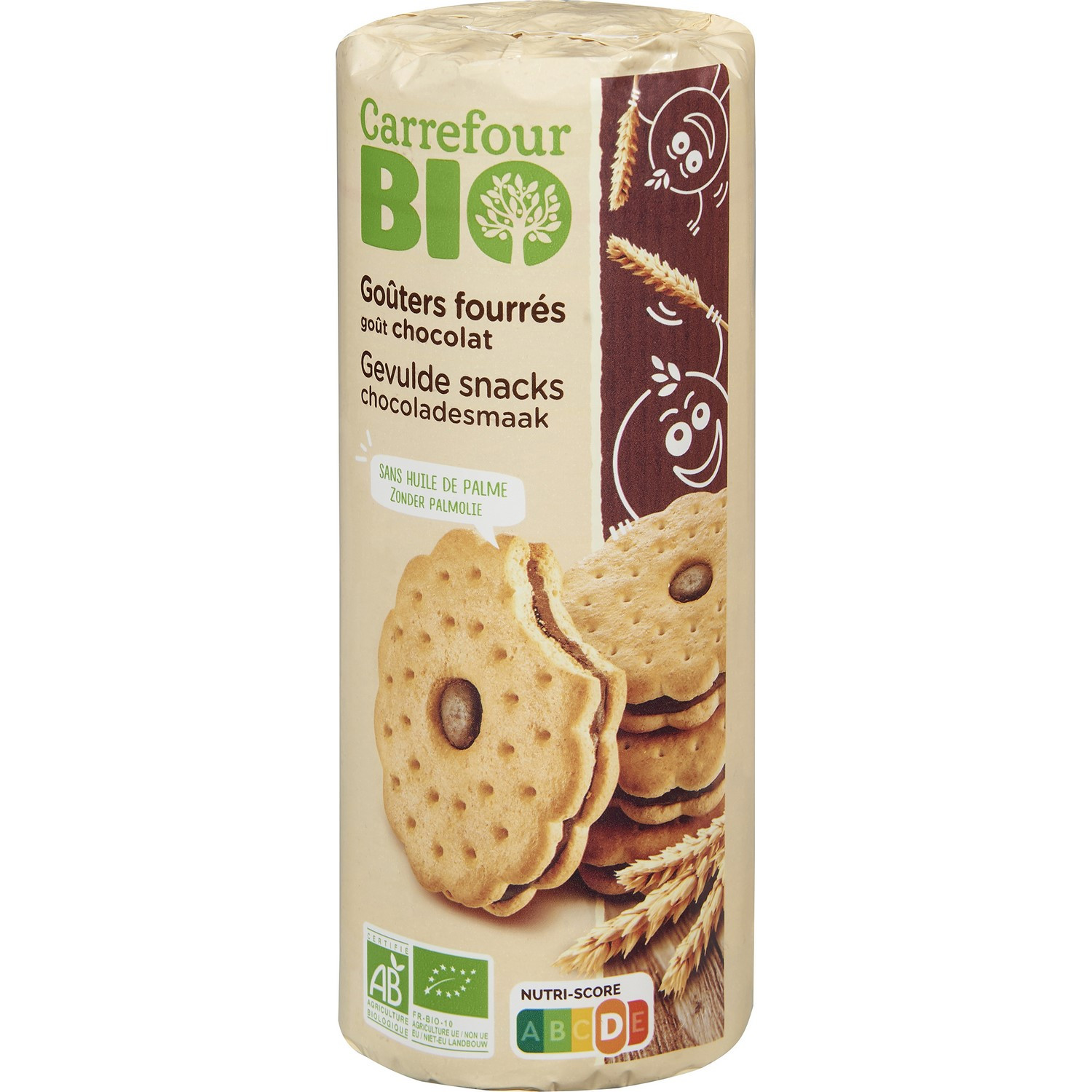 Biscuits bio goût chocolat CARREFOUR BIO