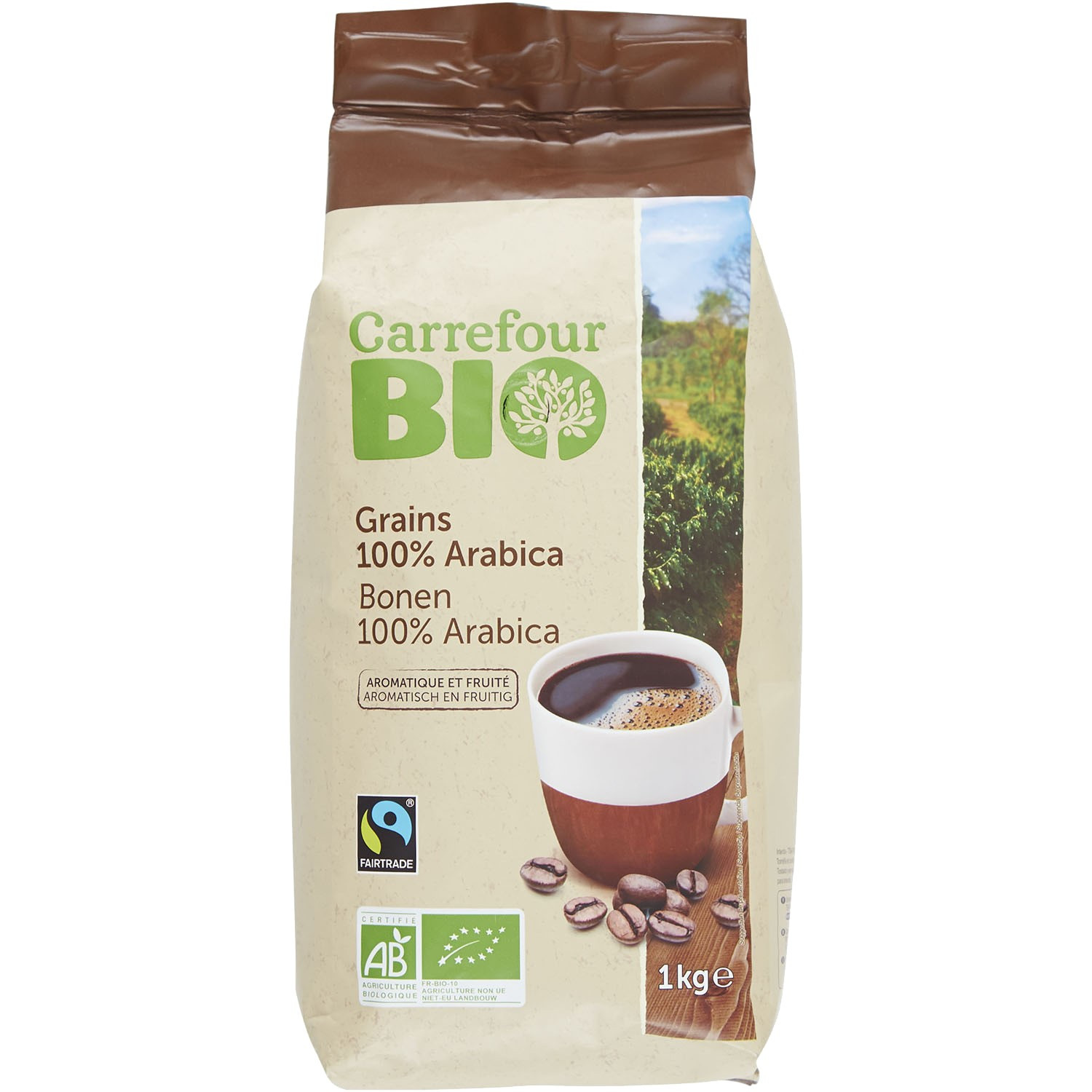 Café bio grains 100% arabica CARREFOUR BIO